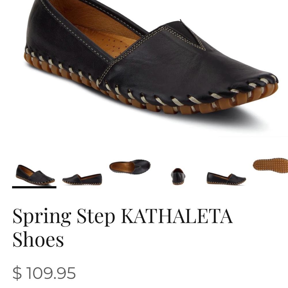 Spring Step Kathaleta Black Leather Loafers - Picture 11 of 11